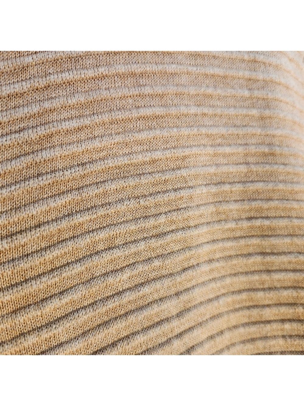 Lands' End Beige Cardigan Ribbed Sweater Botton Sz L - Picture 3 of 7
